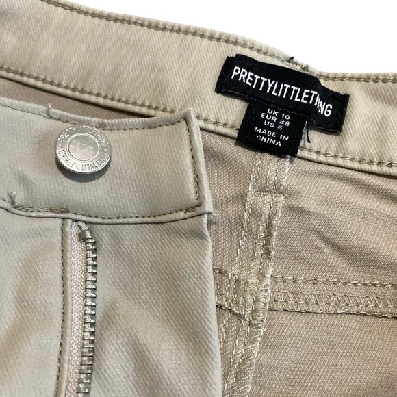 Pretty Little Thing Stone Hourglass Coated Skinny Jeans - Picture 6 of 9